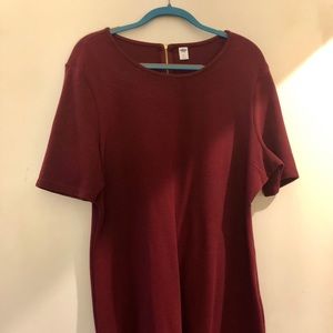 Short sleeved t-shirt dress